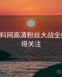 0918. 黑料网高清粉丝大战全纪录，值得关注