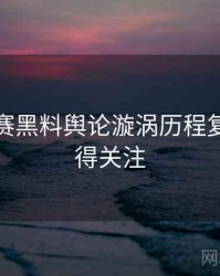 每日大赛黑料舆论漩涡历程复盘，值得关注