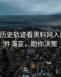 0037. 从历史轨迹看黑料网入口骚扰事件演变，助你决策