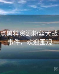 0329. 盘点黑料资源粉丝大战十大焦点事件，欢迎围观