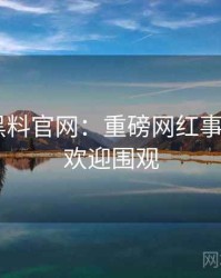 0564. 黑料官网：重磅网红事件盘点，欢迎围观